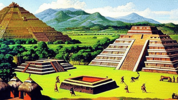テオティワカン遺跡　メキシコ　ピラミッド